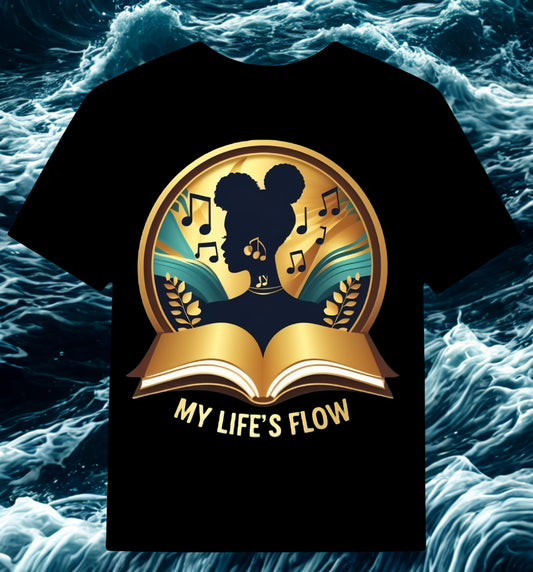 Black Queen With Afro Puffs Reading the Golden Book