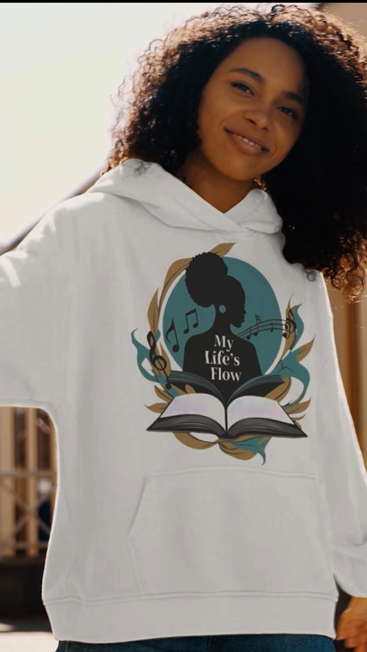 T-Shirt Flow 11  Features An African American Woman With Her Book Open