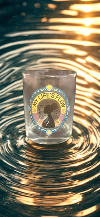 Premium Whiskey Glass 1pc w/Giftbox Flow 6 Features An African American Woman Surrounded by Music