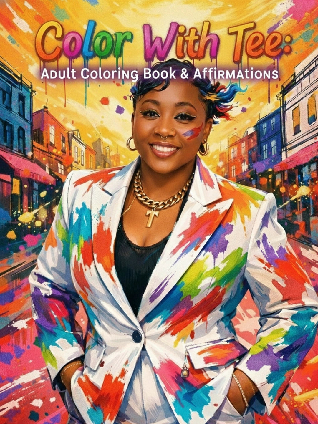 Color With Tee: Adult Coloring Book & Affirmations 🌟💝🌟+Crayons