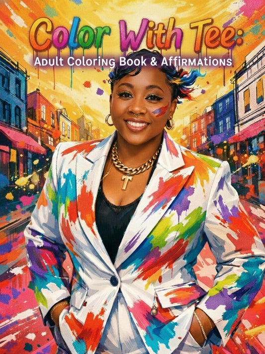 Color With Tee: Adult Coloring Book & Affirmations 🌟💝🌟