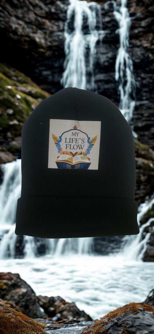 Black Knit Beanie Flow 7