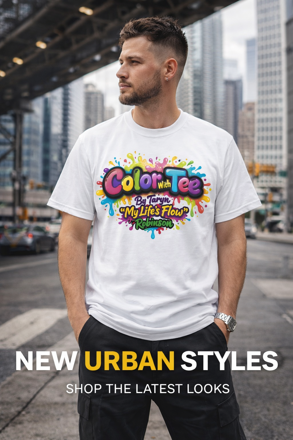 Color With Tee T-Shirt Flow