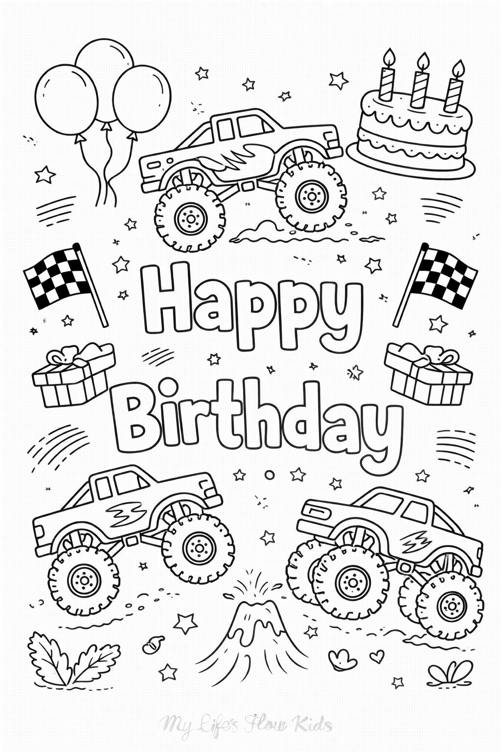 Color With Tee: Birthday Math 🎂🎉🎂