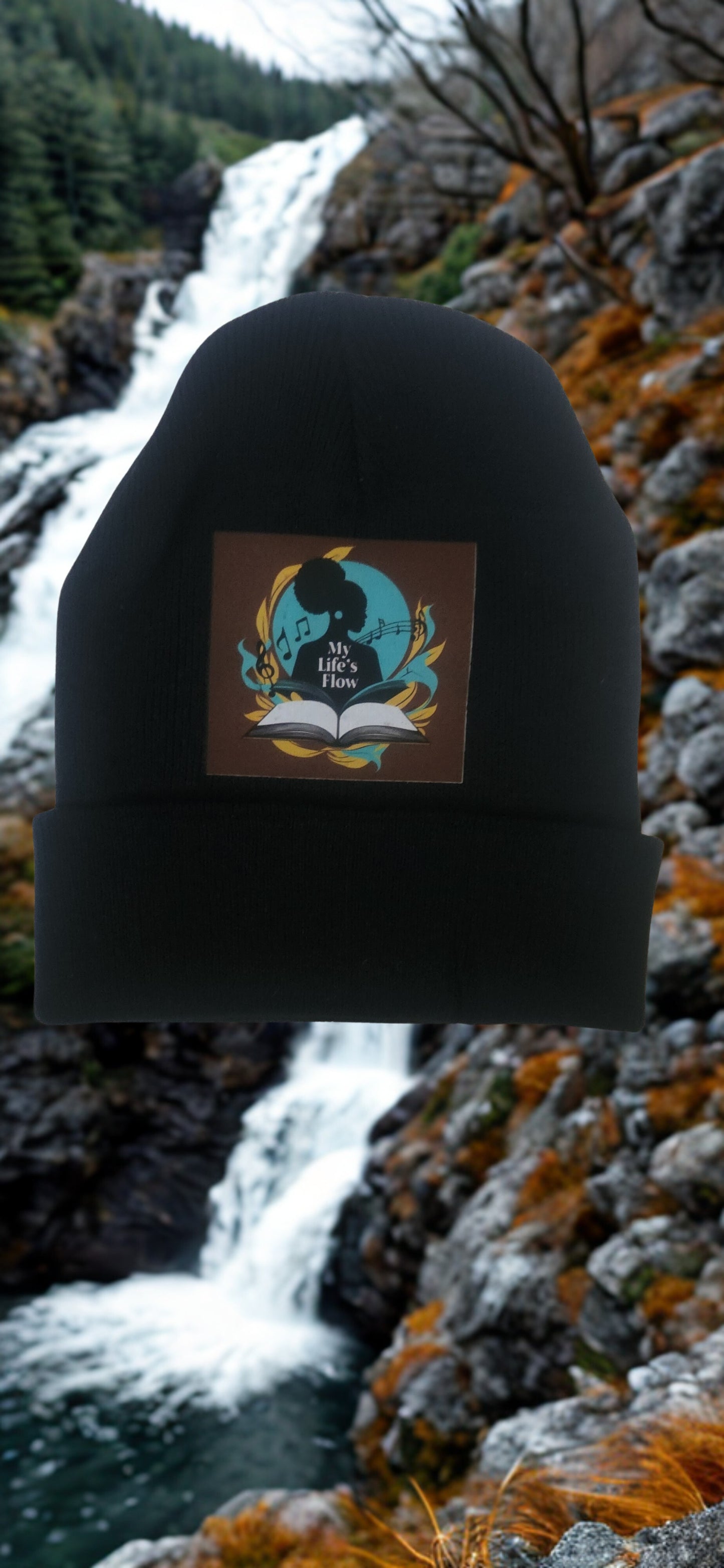 Black Knit Beanie Flow 6