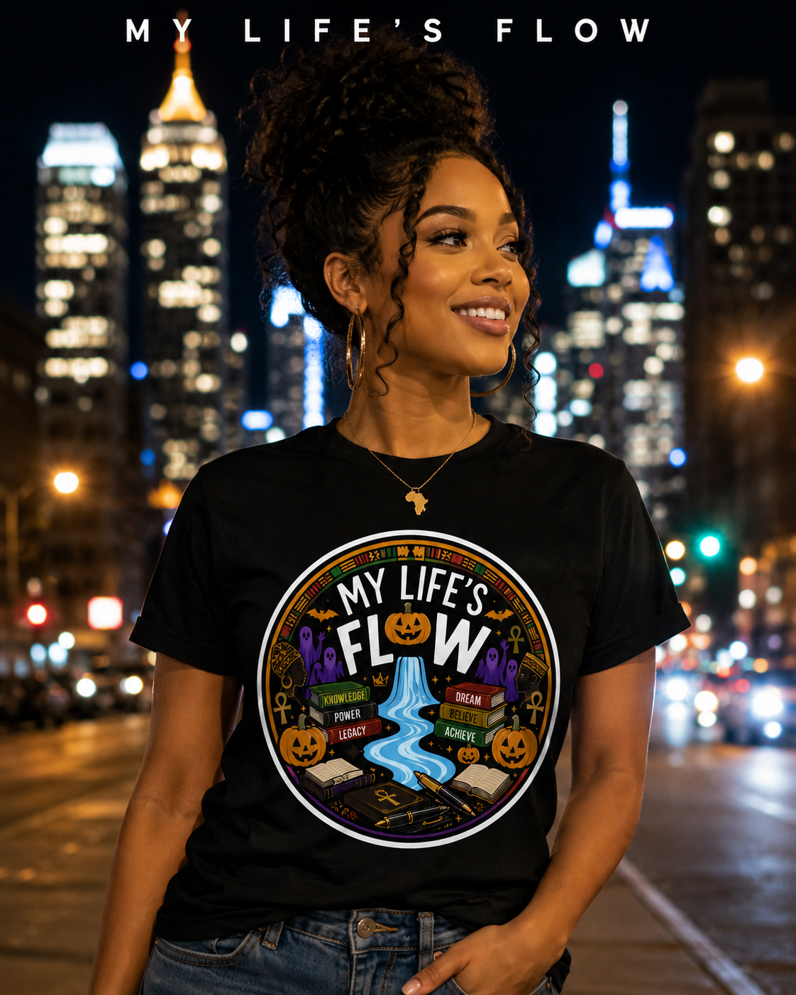 Halloween T-Shirt Flow Edition Is Great For Halloween OR The Whole Month Of October