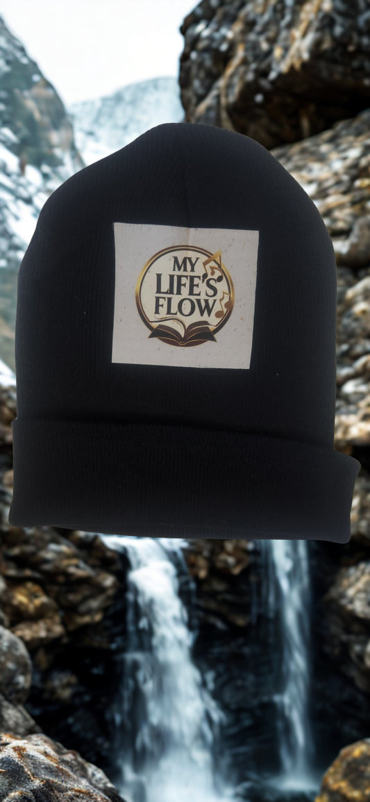 Black Knit Beanie Flow 5