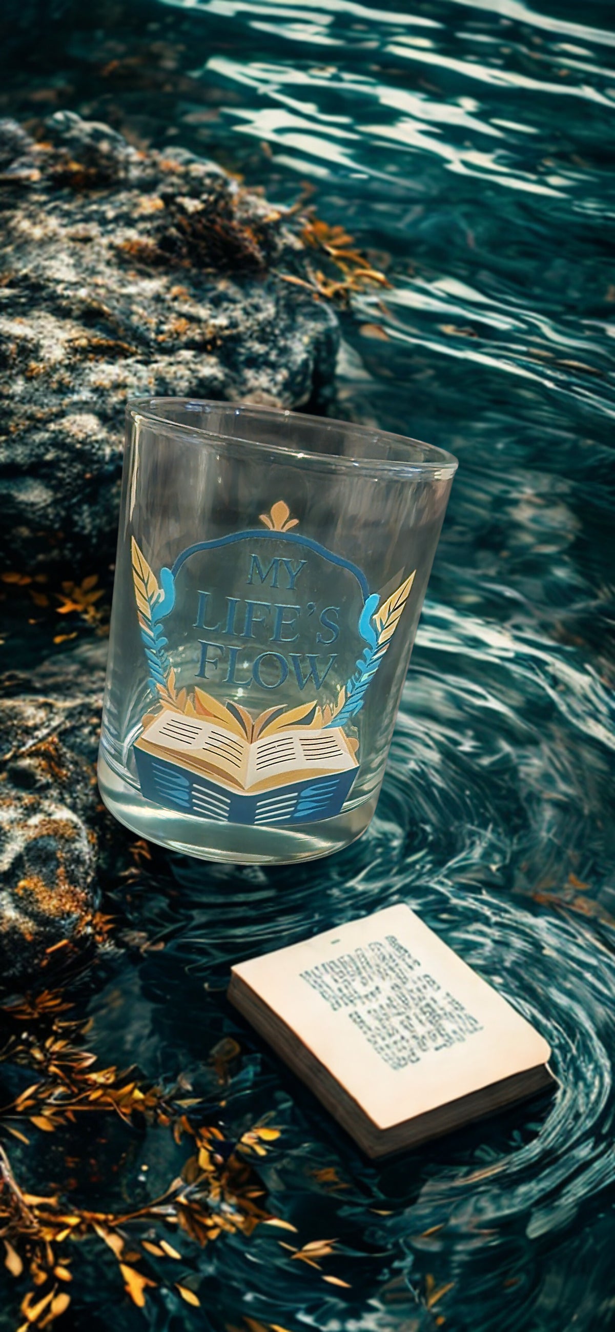 Premium Whiskey Glass 1pc w/Giftbox Flow 10 Open Book Edition