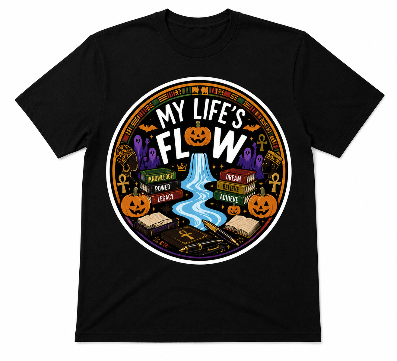 Halloween T-Shirt Flow Edition Is Great For Halloween OR The Whole Month Of October